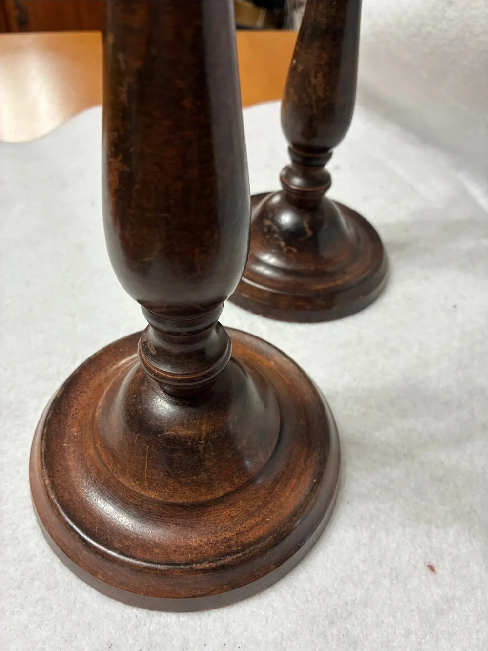 Gatco Bronzed Brown solid brass Candle Holders - Pair